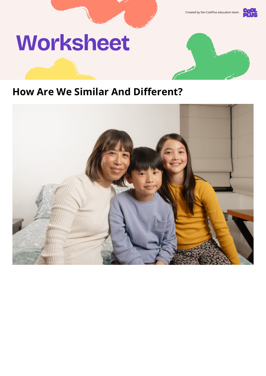 First page of Exploring Who We Are Flashcards Worksheet