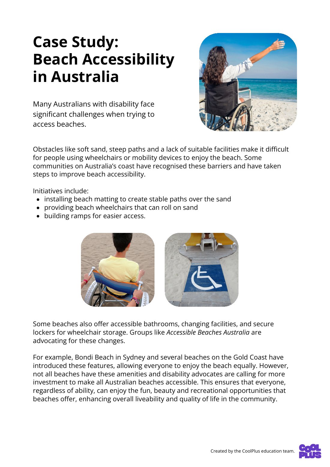 First page of Liveability and Sustainable Communities Accessibility Factsheet