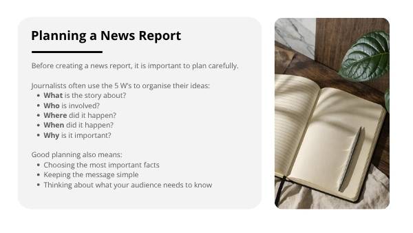 Creating News Reports Education Presentation — slide 6