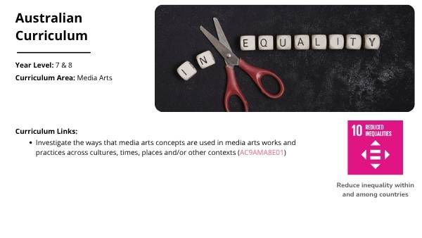 Representations Constructed in the Media Education Presentation — slide 2