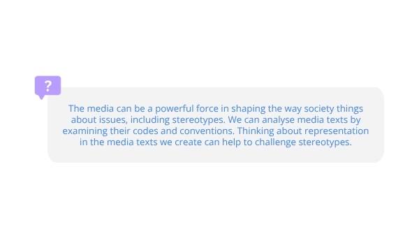 Representations Constructed in the Media Education Presentation — slide 3