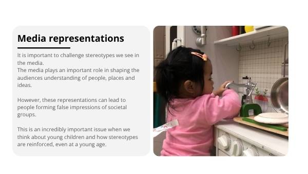 Representations Constructed in the Media Education Presentation — slide 9