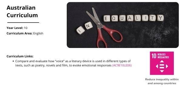 Exploring Voice in Literature Education Presentation — slide 2