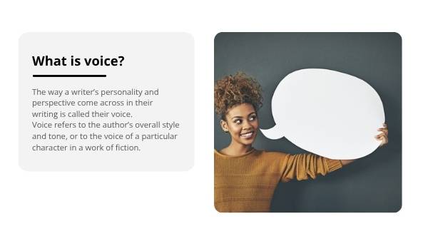 Exploring Voice in Literature Education Presentation — slide 5