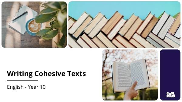 Writing Cohesive Texts Education Presentation — slide 1