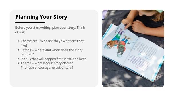 Writing a Great Story Education Presentation — slide 5