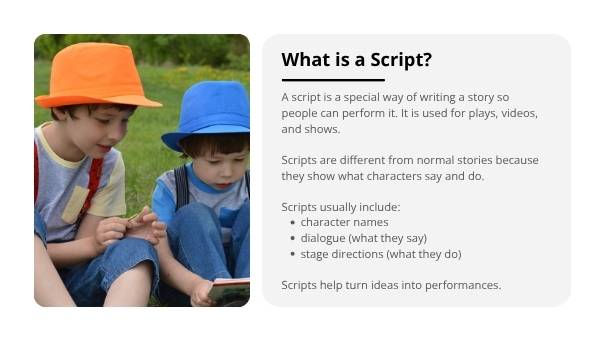Writing a Script Education Presentation — slide 4