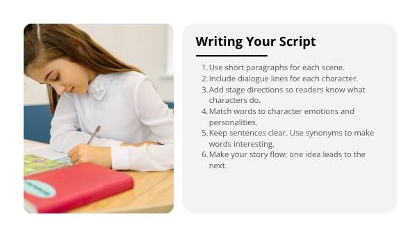 Writing a Script Education Presentation — slide 6