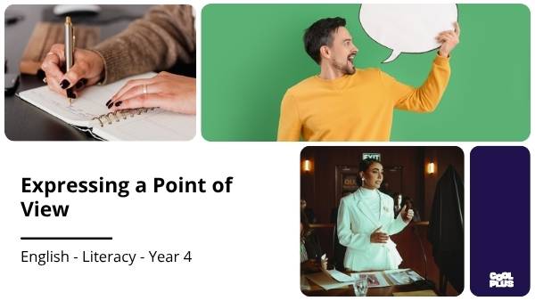 Expressing a Point of View Education Presentation — slide 1
