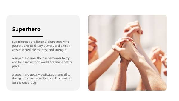 Superheroes Education Presentation — slide 5