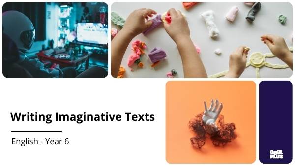 Writing Imaginative Texts Education Presentation — slide 1