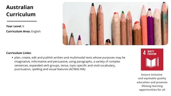 Writing Imaginative Texts Education Presentation — slide 2