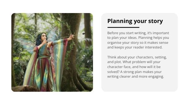 Writing Imaginative Texts Education Presentation — slide 5
