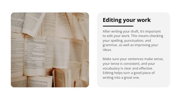 Writing Imaginative Texts Education Presentation — slide 8