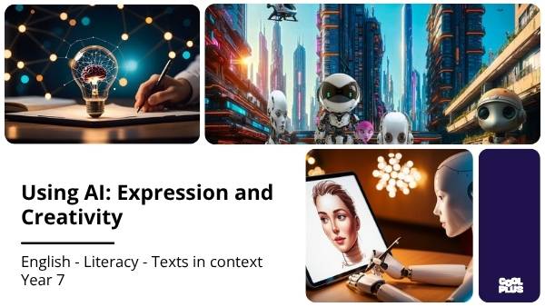 Using AI: Expression and Creativity Education Presentation — slide 1