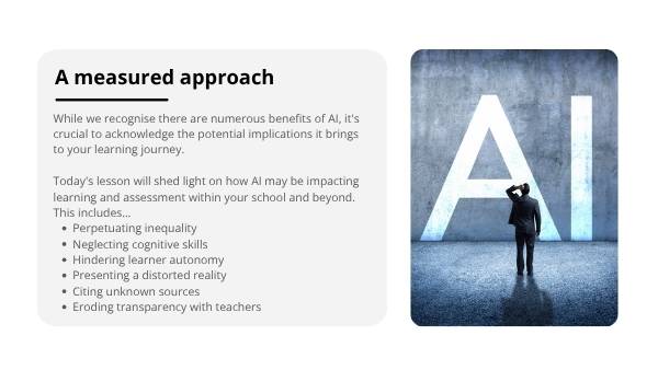 Using AI: How it Can Affect Learning Education Presentation — slide 6