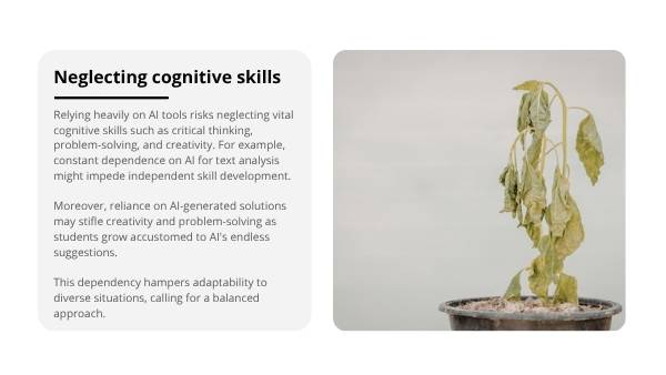Using AI: How it Can Affect Learning Education Presentation — slide 8