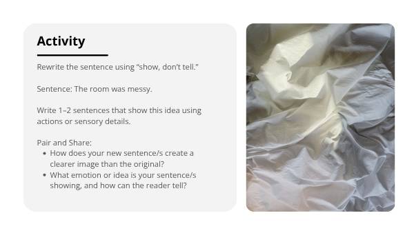 Descriptive Writing Skills Education Presentation — slide 7