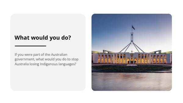Saving Australia's Indigenous Languages Education Presentation — slide 5