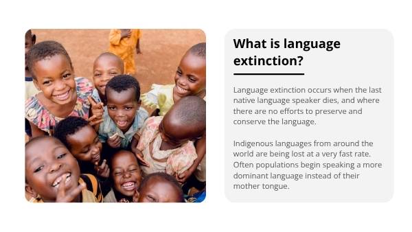 Endangered or Extinct Language Education Presentation — slide 11