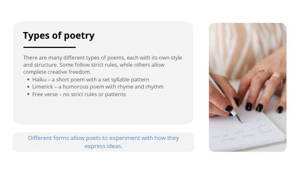 What is Poetry? Education Presentation — slide 7