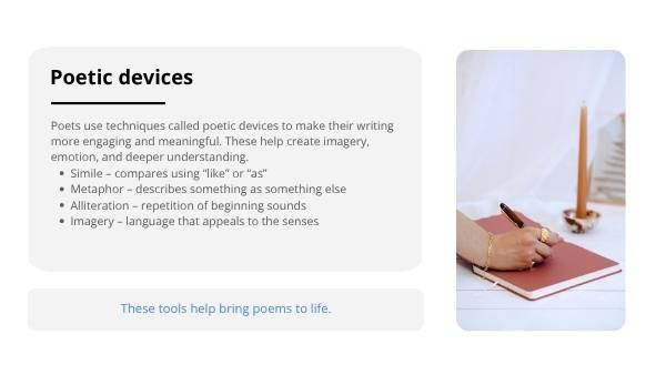 What is Poetry? Education Presentation — slide 8