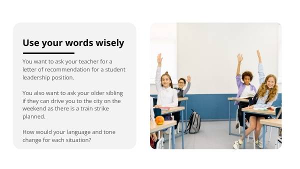 Speaking and Presenting Education Presentation — slide 4