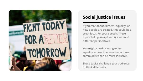 Choosing a Speech Topic Education Presentation — slide 7