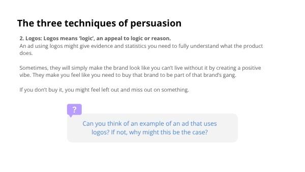 Persuasive Language in Advertisements Education Presentation — slide 12