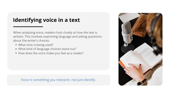 Understanding Voice in Writing Education Presentation — slide 7