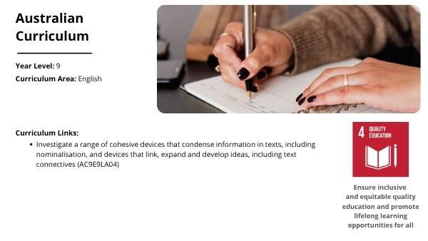 Creating Cohesive Texts Education Presentation — slide 2