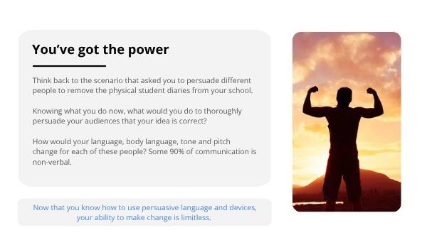 Using Persuasive Language Education Presentation — slide 9
