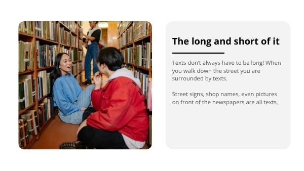 What is a Text Education Presentation — slide 6