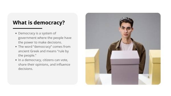 What is Democracy Educational Presentation — slide 3