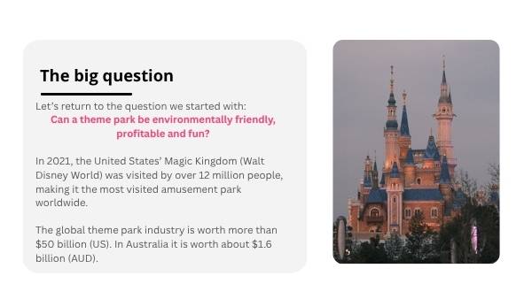 Design a Sustainable Theme Park Education Presentation — slide 12