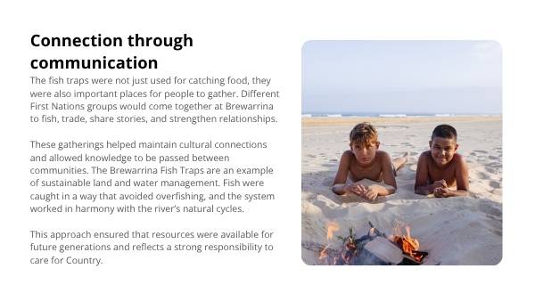 The Brewarrina Fish Traps Education Presentation — slide 8