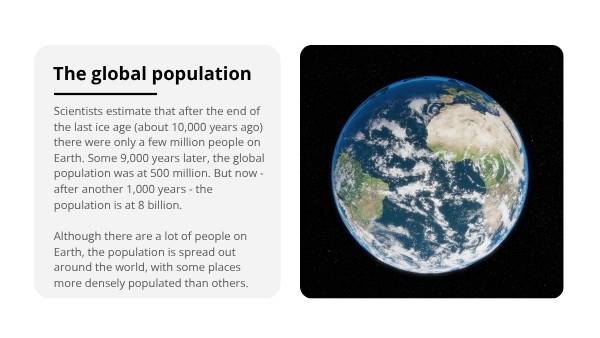 The World's Population As 1000 People Education Presentation — slide 5