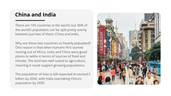 The World's Population As 1000 People Education Presentation — slide 9
