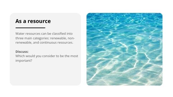 Water as a Resource Education Presentation — slide 5