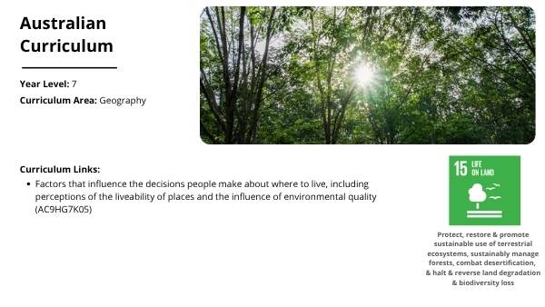 Why do we live where we live? Education Presentation — slide 2