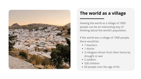 The Worlds As A Village Education Presentation — slide 11