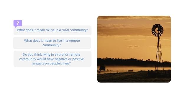 Challenges of Rural Living Education Presentation — slide 3