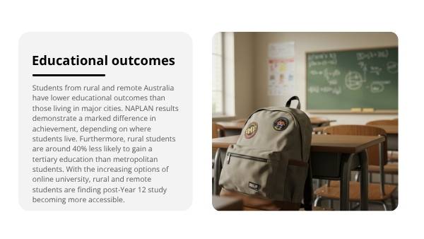Challenges of Rural Living Education Presentation — slide 6