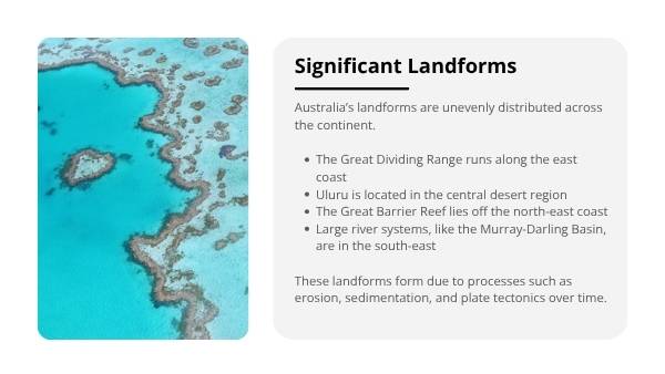 Exploring Australian Landscapes Education Presentation — slide 6