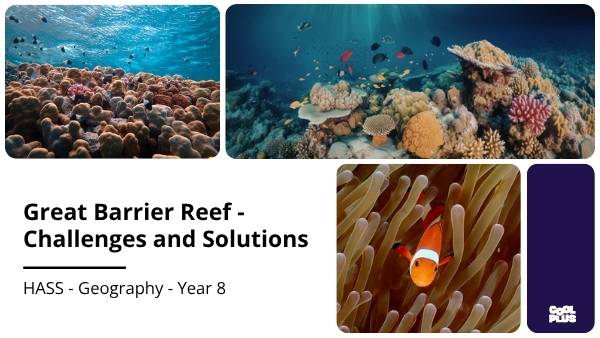 Great Barrier Reef : Challenges and Solutions Education Presentations — slide 1