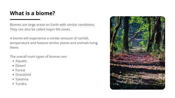 Conserving Biomes for our Future Education Presentation — slide 4