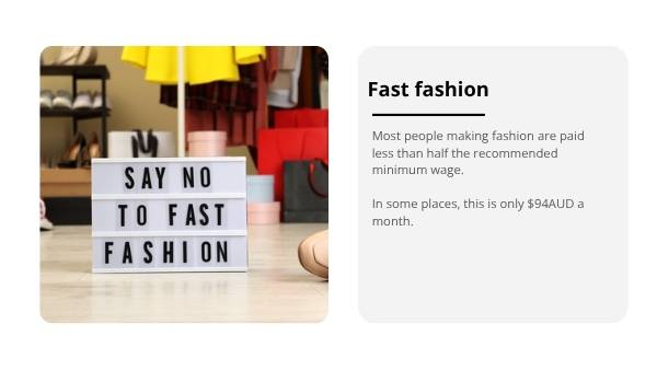 Fast Fashion and Food Education Presentation — slide 5