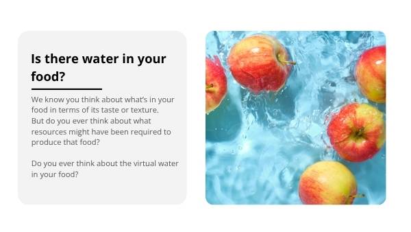 Food and Virtual Water Education Presentation — slide 5