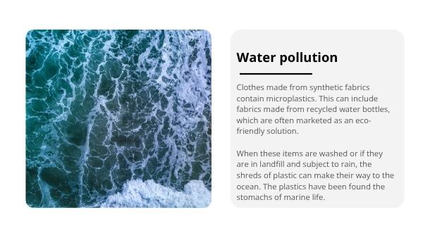 Sustainability and Fast Fashion Education Presentation — slide 7