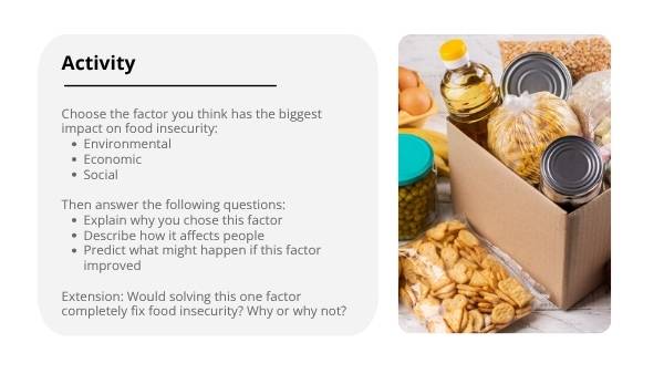 Understanding Food Insecurity Education Presentation — slide 10